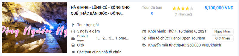 Tour H&agrave; Giang - Lũng C&uacute; - S&ocirc;ng Nho Quế - Th&aacute;c Bản Giốc - Động Ngườm Ng&agrave;o - P&aacute;c B&oacute; - Hồ Ba Bể