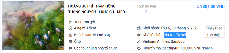 Tour Hoàng Su Phì - Nậm Hồng - Thông Nguyên - Lũng Cú - Mèo Vạc - Mã Pì Lèng - Hẻm Tu Sản - Dinh thự vua Mèo - Đồng Văn 4N3Đ