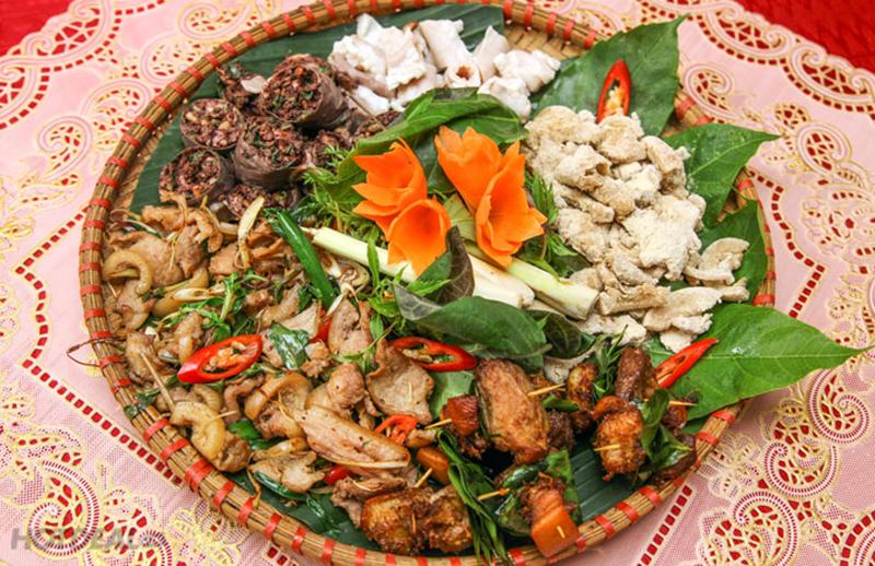 Lợn M&aacute;n Tam Đảo được chế biến th&agrave;nh nhiều m&oacute;n ăn v&ocirc; c&ugrave;ng hấp dẫn