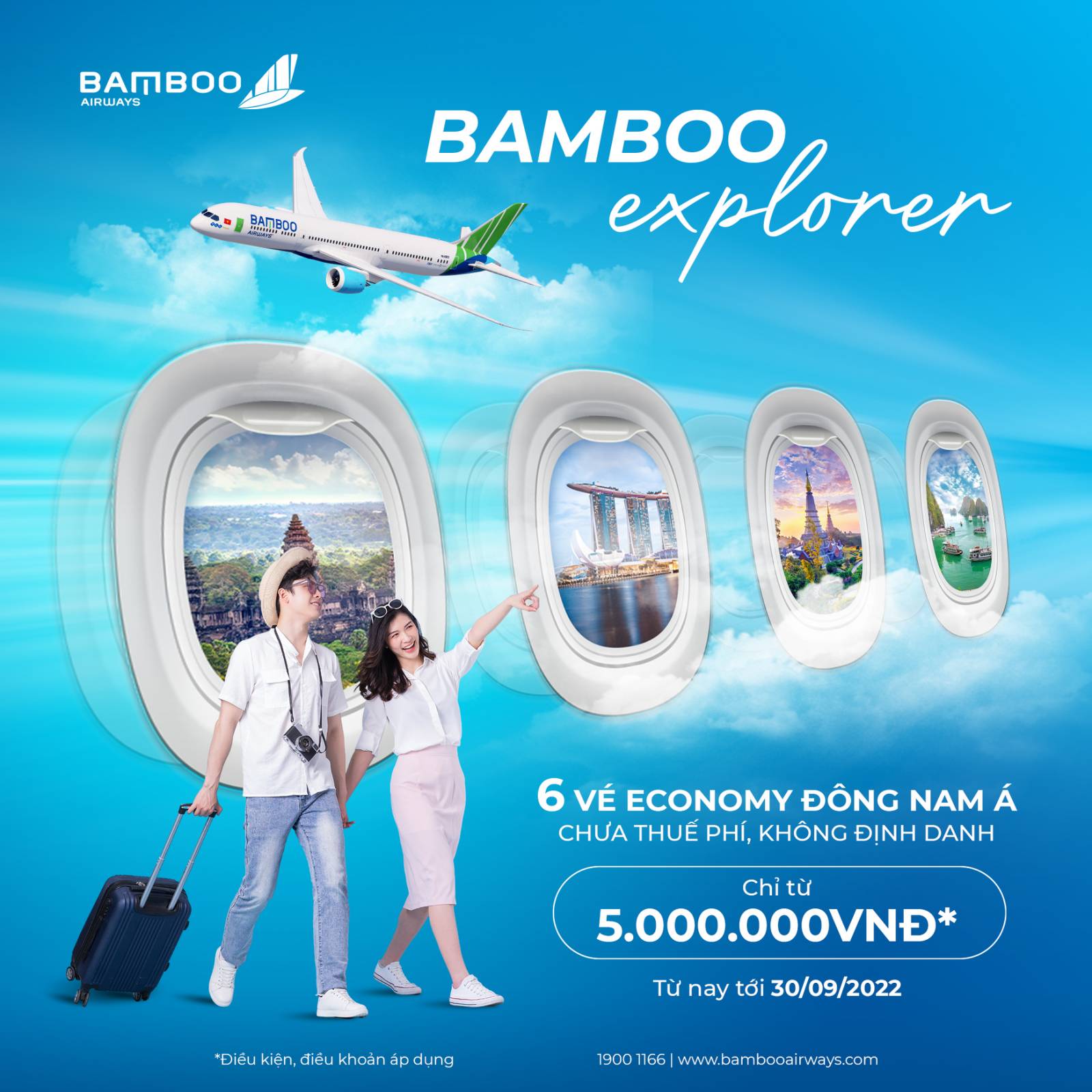 Mừng sinh nhật Bamboo - Rinh thẻ bay theo nhóm siêu khủng Mừng sinh nhật Bamboo - Rinh thẻ bay theo nhóm siêu khủng