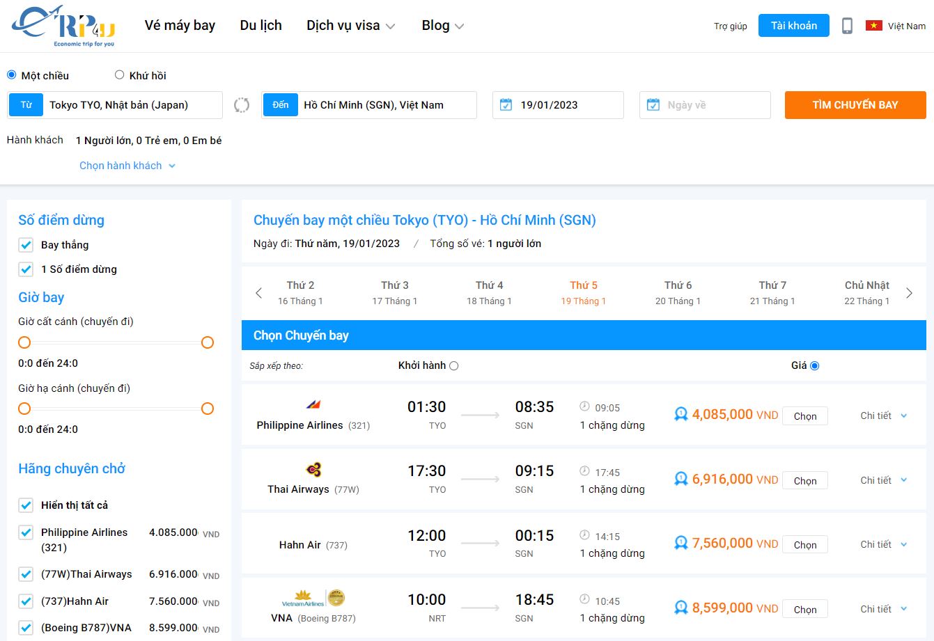 V&eacute; m&aacute;y bay Tết 2023 Nhật Bản Việt Nam - S&agrave;i G&ograve;n