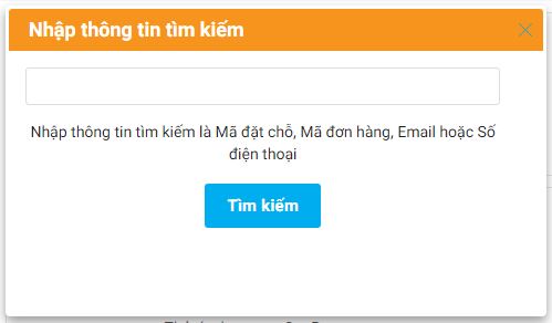 Quản lý booking vé máy bay đã đặt