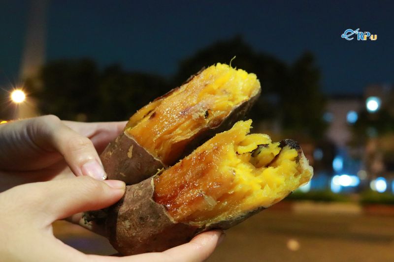 Ngô, khoai lang nướng