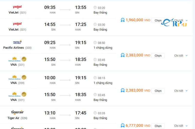 GIá vé Hà Nội - Seoul