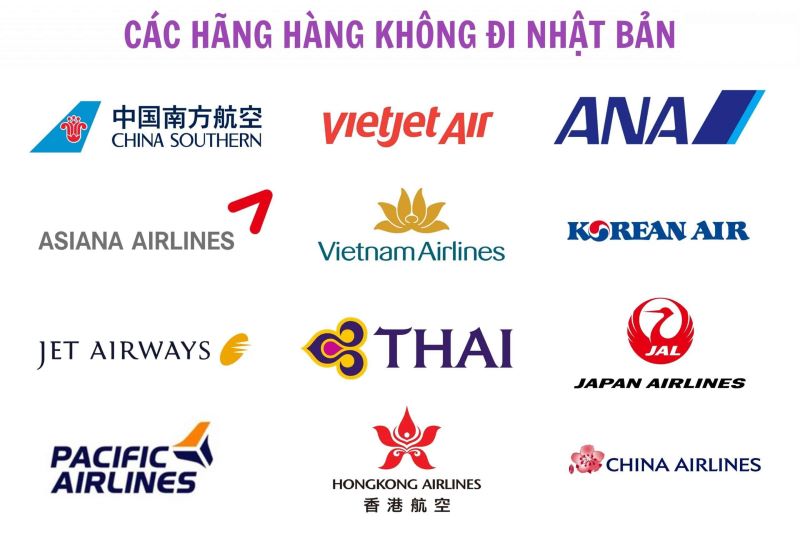 Những hãng hàng không khai thác đường bay tới Nhật Những hãng hàng không khai thác đường bay tới Nhật