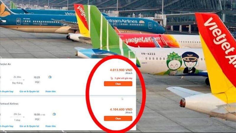 Vé máy bay vào các ngày lễ thường có giá cao Vé máy bay vào các ngày lễ thường có giá cao