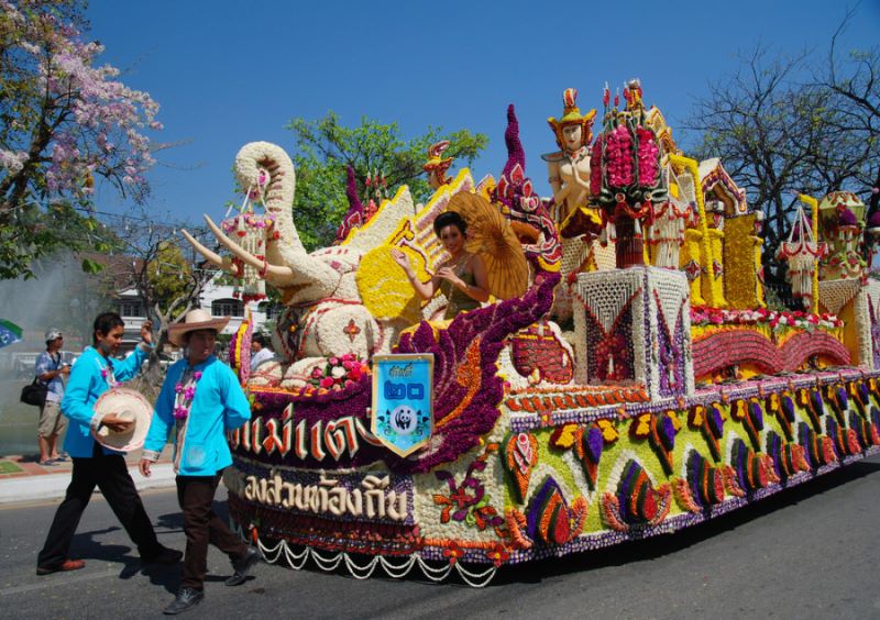 Lễ hội hoa ở Chiang Mai