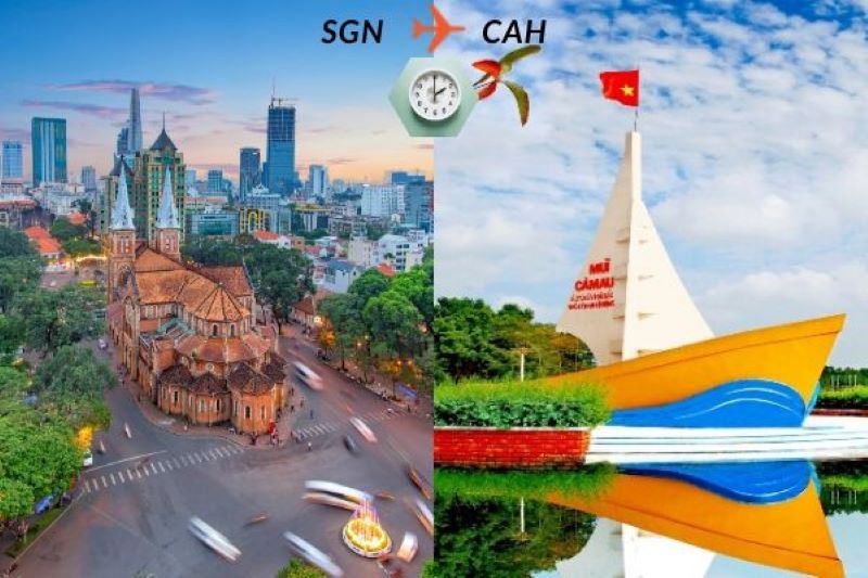 Thời gian bay đến Cà Mau hết bao lâu?