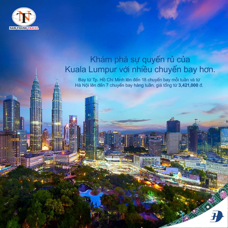 Ưu đãi khủng lên tới 30% từ Malaysia Airlines Ưu đãi khủng lên tới 30% từ Malaysia Airlines