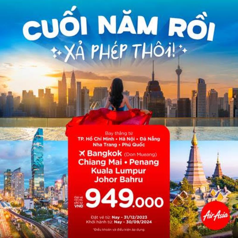 Ưu đãi mới nhất từ Airasia Ưu đãi mới nhất từ Airasia