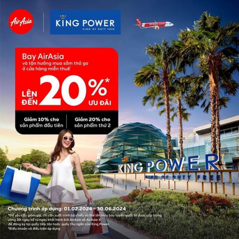AirAsia: Bay AirAsia - Mua sắm thả ga