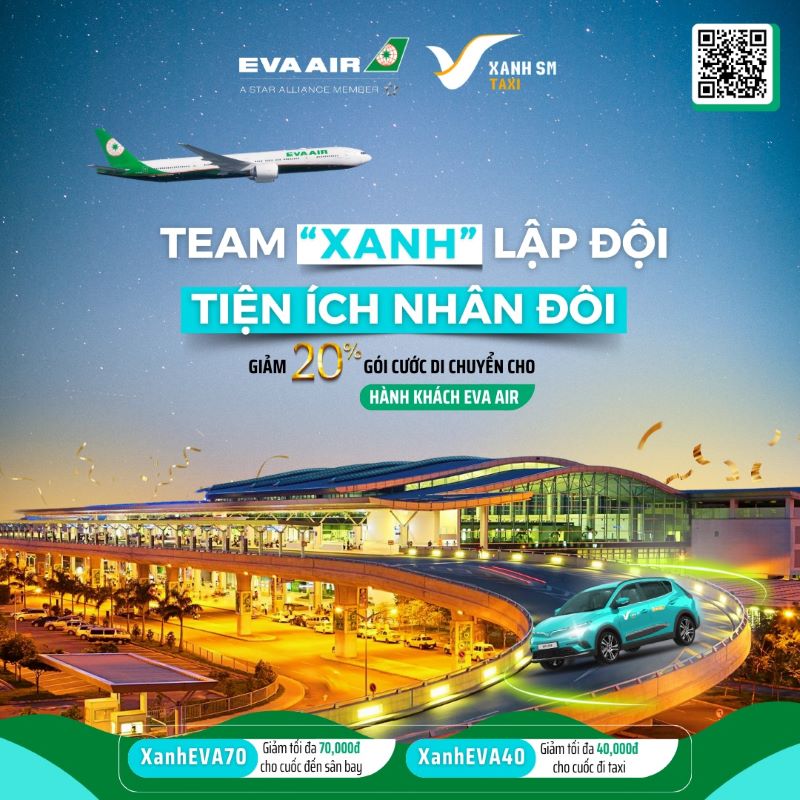 Ưu đãi đặt xe dành cho quý hành khách của EVA Air
