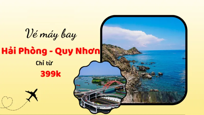 Nên đặt vé máy bay Hải Phòng Quy Nhơn giá rẻ thời điểm nào?