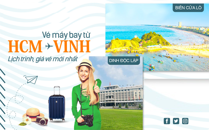 Gi&aacute; v&eacute; m&aacute;y bay Vinh S&agrave;i G&ograve;n cập nhật mới nhất