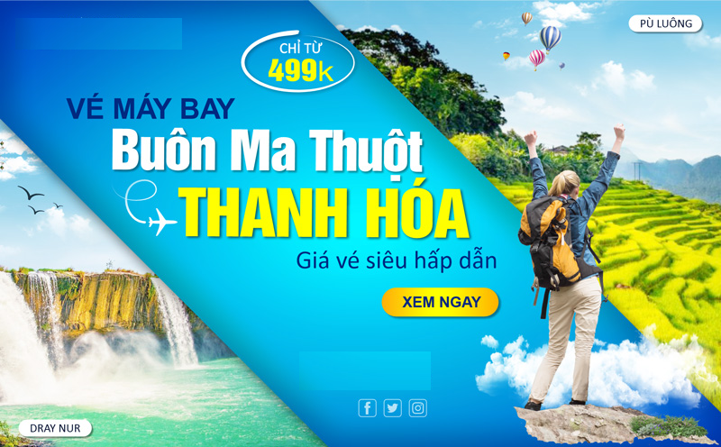 Tổng quan vé máy bay Thanh Hóa Buôn Ma Thuột