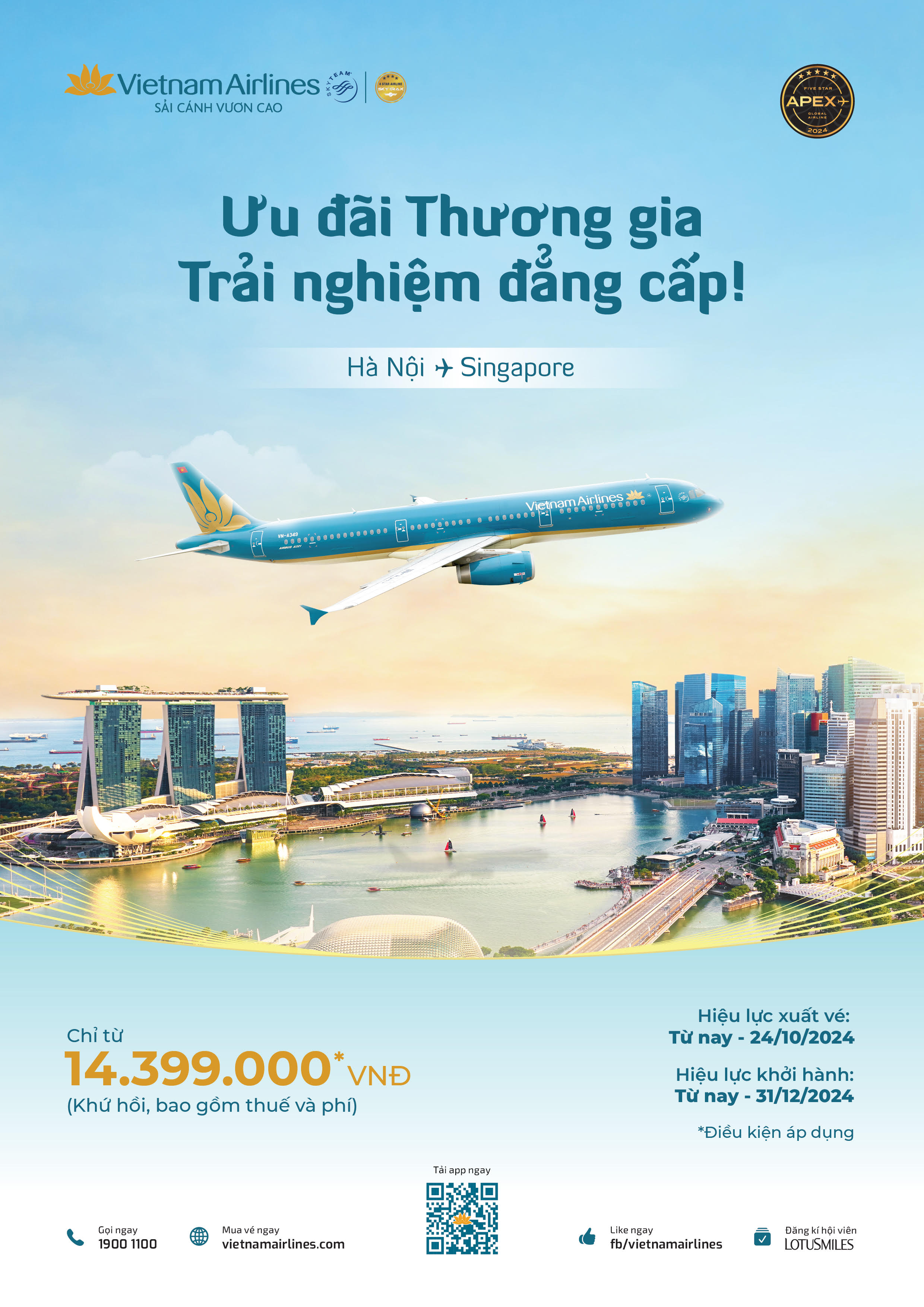 Vietnam Airlines: Chương trình ưu đãi “Ưu đãi Thương gia – Trải nghiệm đẳng cấp” Vietnam Airlines: Chương trình ưu đãi “Ưu đãi Thương gia – Trải nghiệm đẳng cấp”