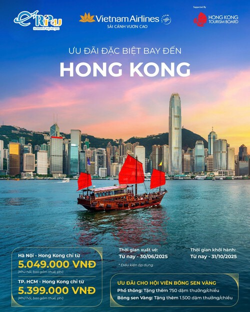 Săn vé ưu đãi bay Hồng Kông cùng Etrip4u Săn vé ưu đãi bay Hồng Kông cùng Etrip4u