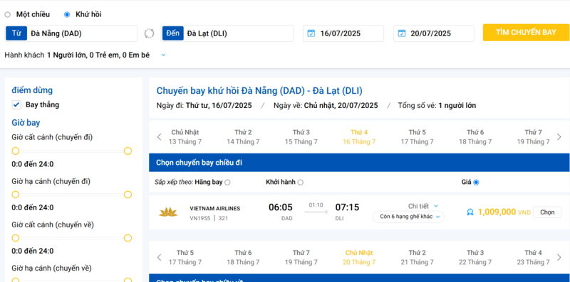 Các bước mua vé máy bay trên Etrip4u