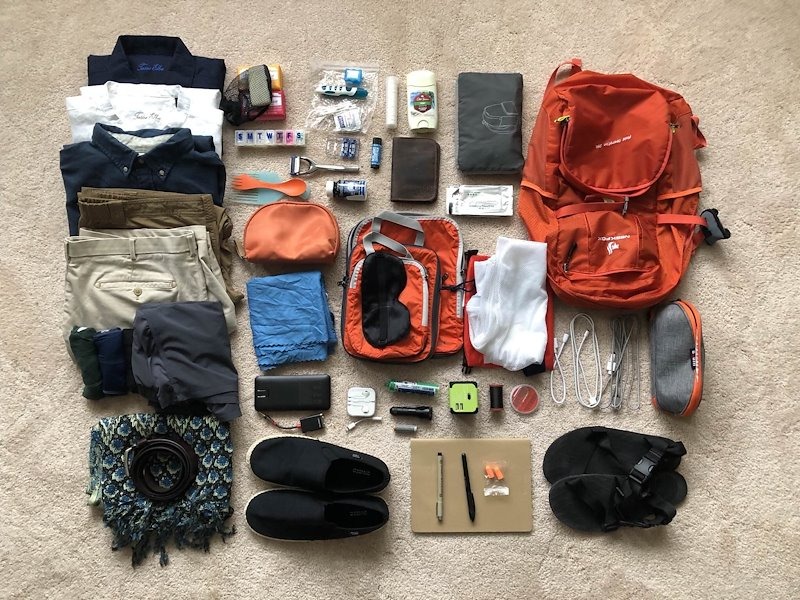 Sử dụng túi chia đồ khi đi du lịch