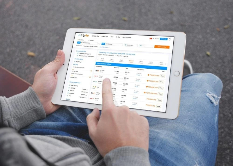 Khách hàng có thể tìm thấy vé máy bay giá tốt trên ứng dụng. Khách hàng có thể tìm thấy vé máy bay giá tốt trên ứng dụng.