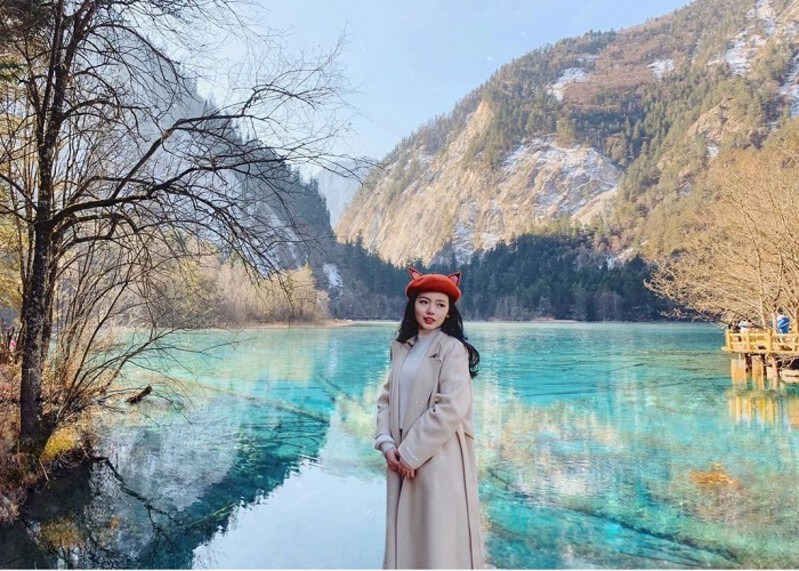 Lạc lối trước vẻ đẹp Cửu Trại Câu khi đông về Lạc lối trước vẻ đẹp Cửu Trại Câu khi đông về