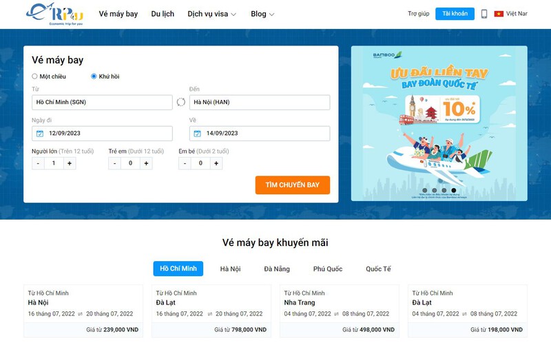 Nhận thêm voucher giảm giá từ sàn vé Etrip4u Nhận thêm voucher giảm giá từ sàn vé Etrip4u