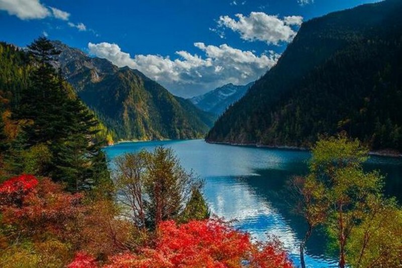 Hồ Trường Hải - hồ lớn nhất Cửu Trại Câu Hồ Trường Hải - hồ lớn nhất Cửu Trại Câu