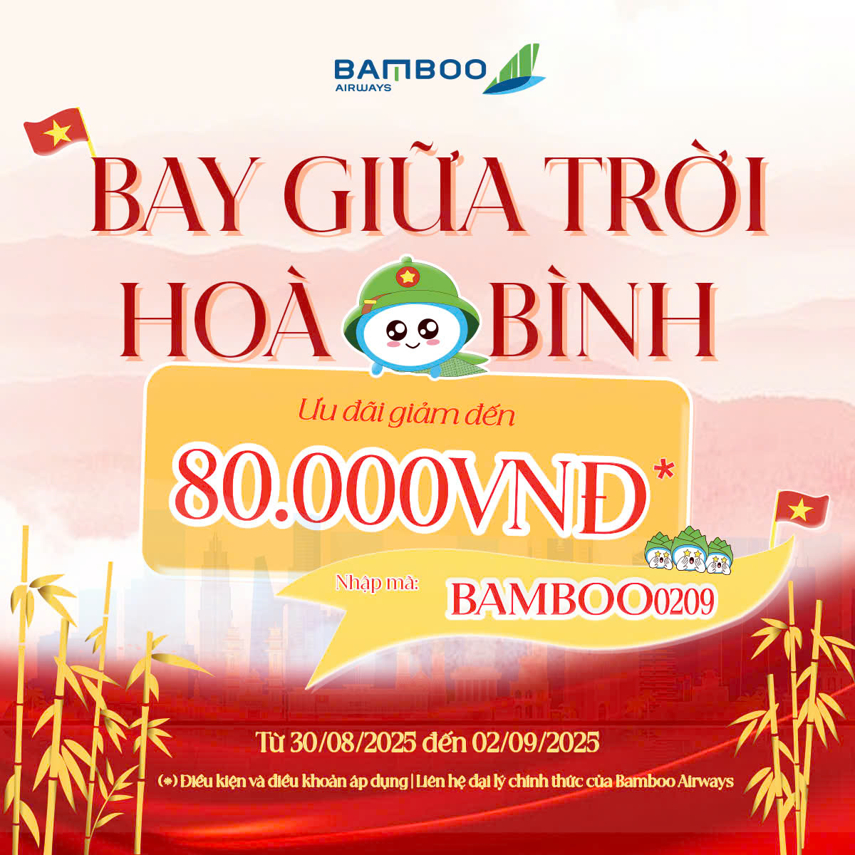 Mừng Quốc Khánh - Bamboo Airways tung ưu đãi Mừng Quốc Khánh - Bamboo Airways tung ưu đãi