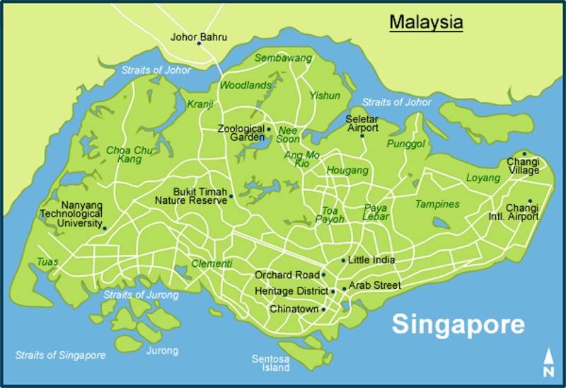 Singapore nằm ngay gần đường xích đạo Singapore nằm ngay gần đường xích đạo