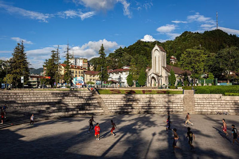 Quảng trường trung tâm Sapa Quảng trường trung tâm Sapa