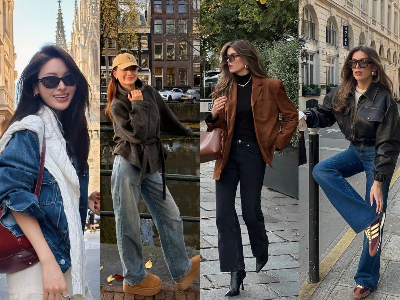 Trang phục khi du lịch Châu Âu mùa thu Trang phục khi du lịch Châu Âu mùa thu