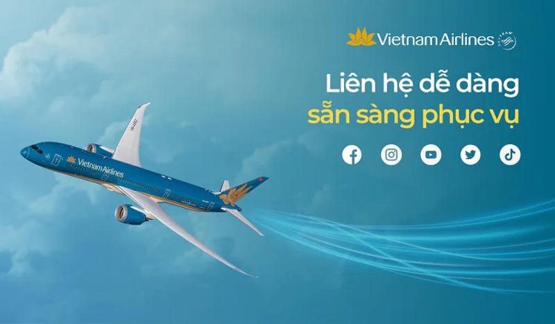 Bạn có thể liên hệ qua các kênh chính thức hoặc đại lý của Vietnam Airlines Bạn có thể liên hệ qua các kênh chính thức hoặc đại lý của Vietnam Airlines