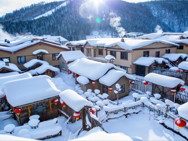 Làng Tuyết Hương - Ngôi làng tuyết đẹp như cổ tích