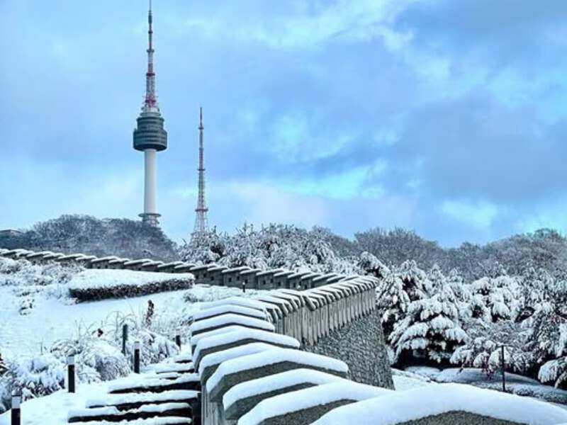 Tháp Namsan mùa đông Tháp Namsan mùa đông