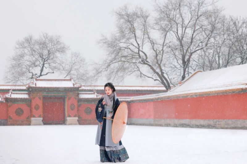 Tử Cấm Thành cổ kính giữa tuyết trắng Tử Cấm Thành cổ kính giữa tuyết trắng