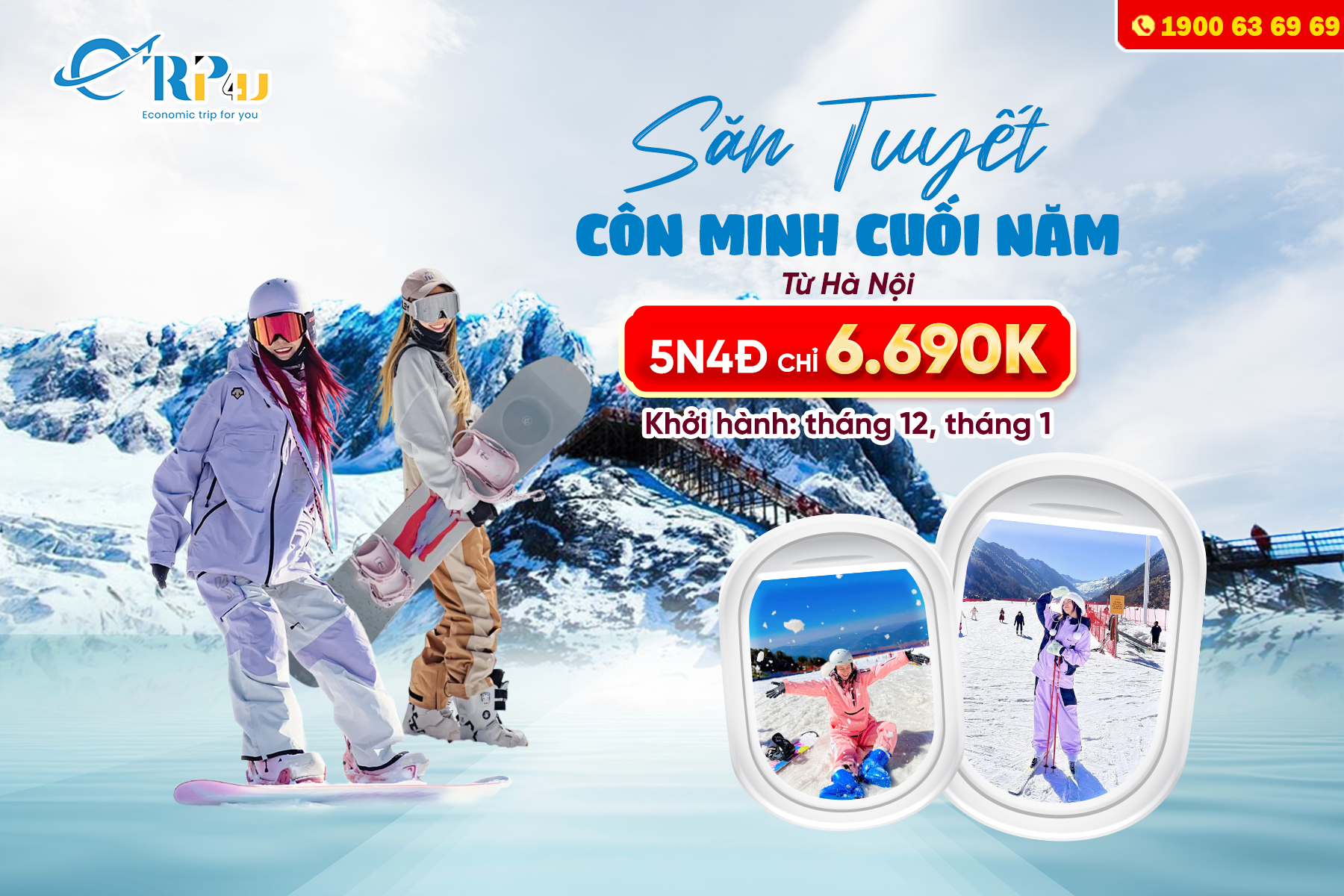 tour săn tuyết Côn Minh