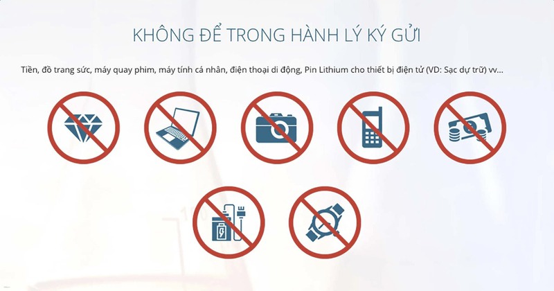 Một số lưu ý quan trọng về hành lý ký gửi Vietnam Airlines Một số lưu ý quan trọng về hành lý ký gửi Vietnam Airlines