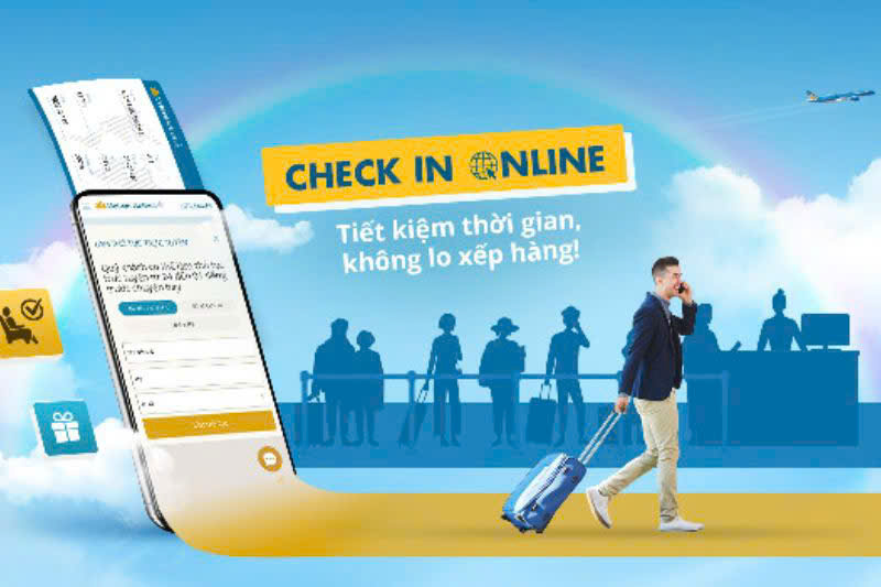 Hướng dẫn thủ tục check-in online Vietnam Airlines&nbsp;