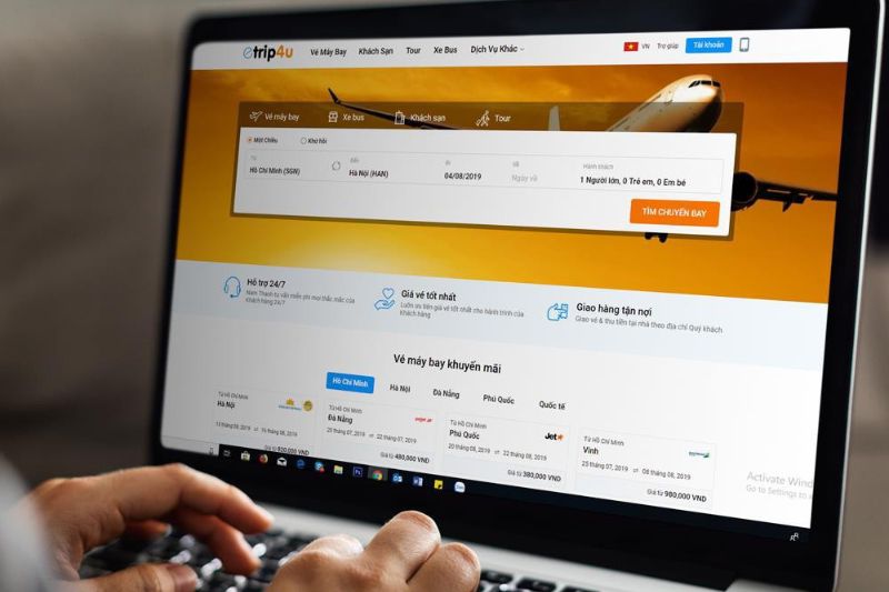 Đặt vé máy bay giá tốt cùng Etrip4u Đặt vé máy bay giá tốt cùng Etrip4u