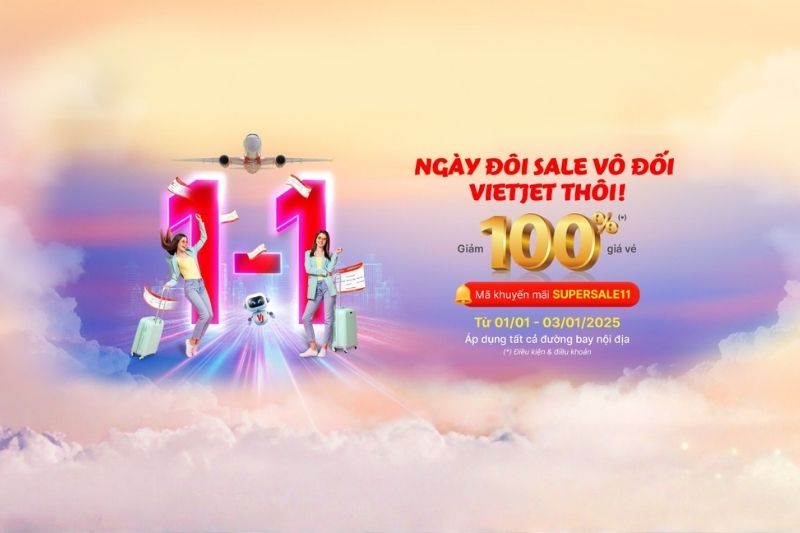 V&eacute; Vietjet khuyến m&atilde;i l&agrave; g&igrave;?