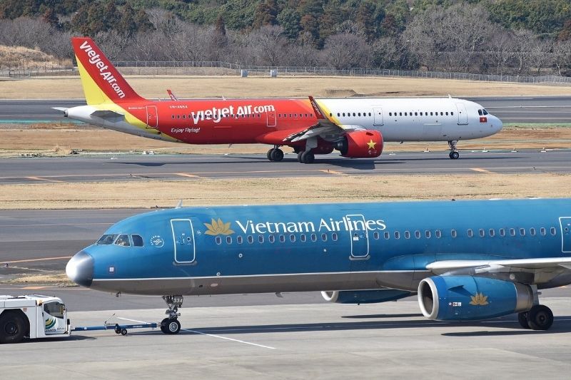 Vietnam Airlines và Vietjet Air là hai hãng hàng không khai thác đường bay đến Chu Lai Vietnam Airlines và Vietjet Air là hai hãng hàng không khai thác đường bay đến Chu Lai
