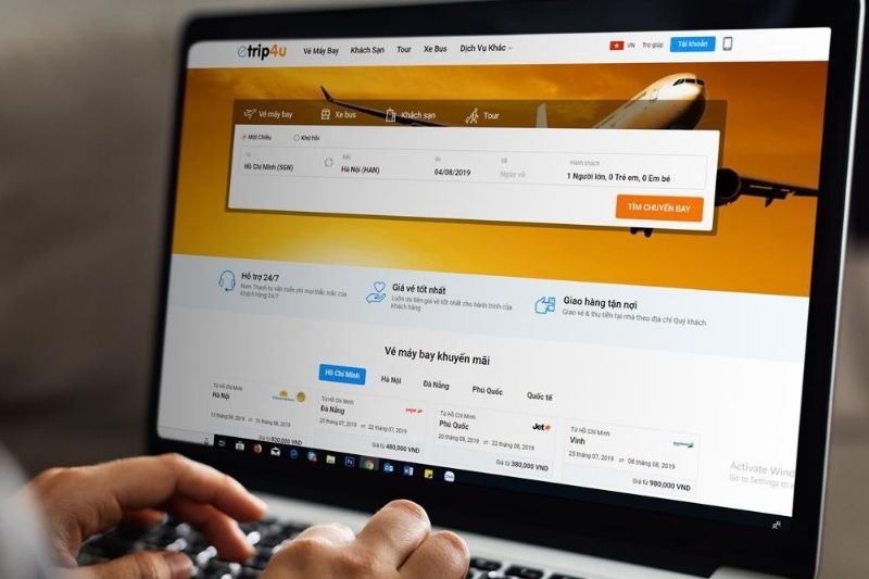 Etrip4u là nền tảng uy tín đặt vé máy bay giá tốt Etrip4u là nền tảng uy tín đặt vé máy bay giá tốt